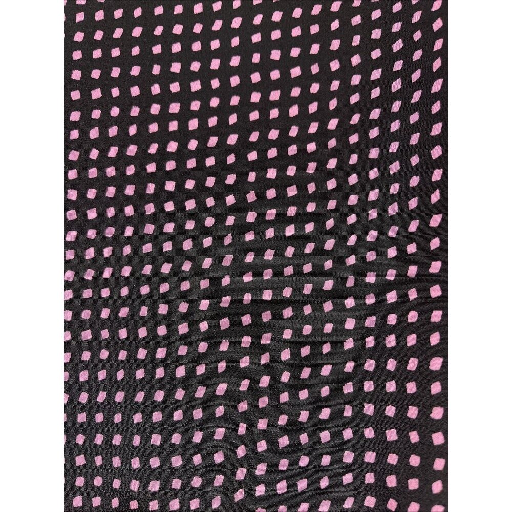 Leslie Belle Womens Polka Dot Maxi Dress Size 8 Black Pink Sleeveless - Picture 4 of 14